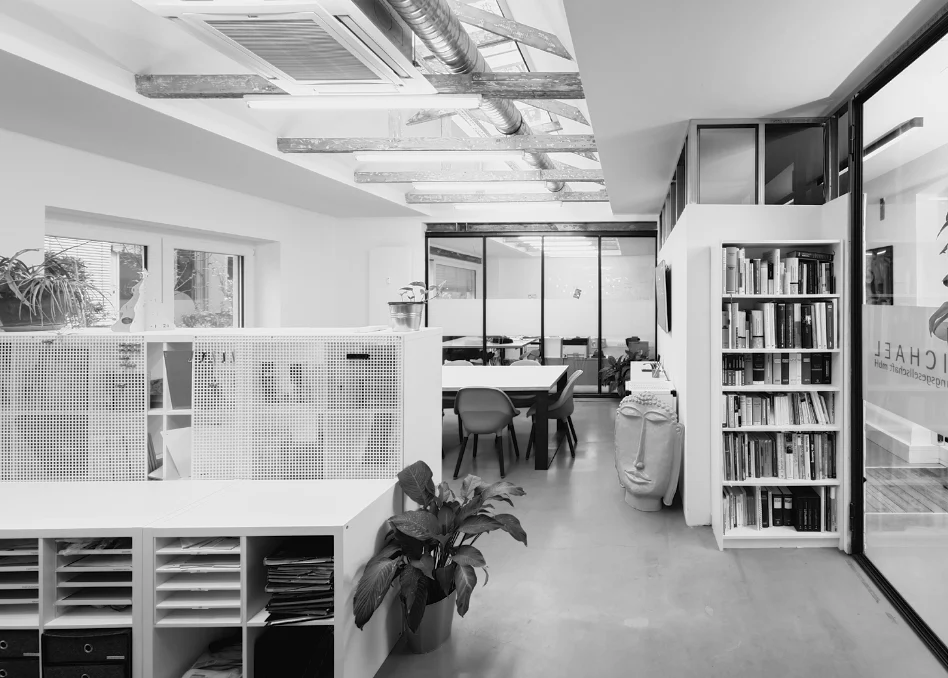 Blick ins Büro der MICHAEL Planungsgesellschaft mbH in der Lichtstraße, Köln-Ehrenfeld